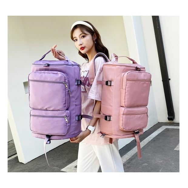 One Shoulder Cross Body Gym Bag Large Capacity Travel Backpack