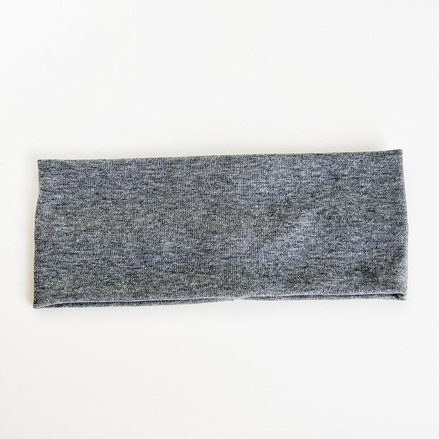 Solid Color Elastic Knitted Headband Athleisure