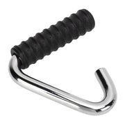 Fitness Handle Grip Silver C Shaped Universal Rubber Wrapped Training Pull Bar for Gym