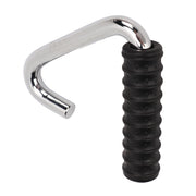 Fitness Handle Grip Silver C Shaped Universal Rubber Wrapped Training Pull Bar for Gym