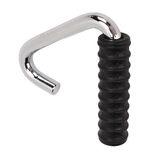 Fitness Handle Grip Silver C Shaped Universal Rubber Wrapped Training Pull Bar for Gym