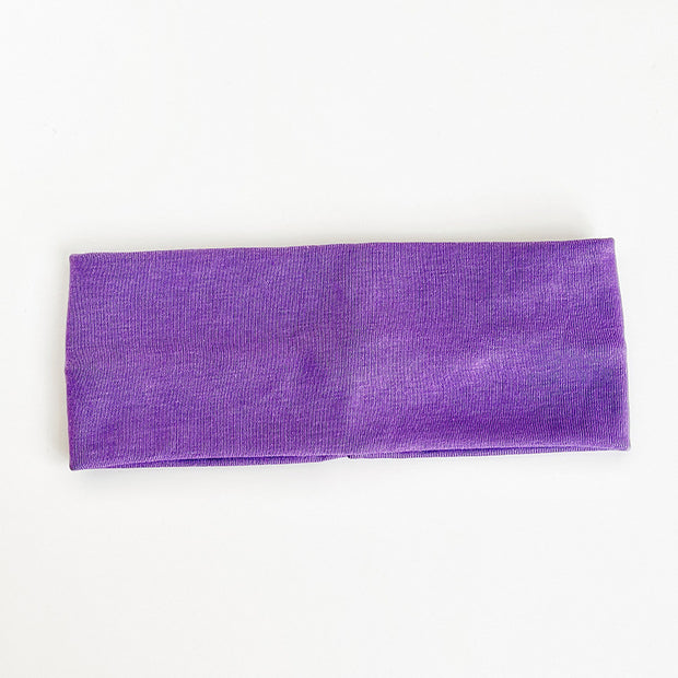 Solid Color Elastic Knitted Headband Athleisure