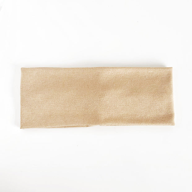 Solid Color Elastic Knitted Headband Athleisure