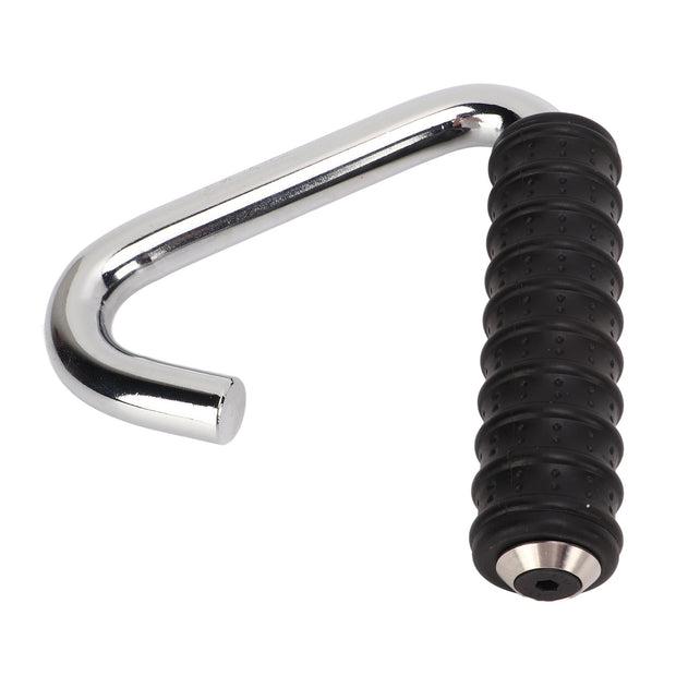 Fitness Handle Grip Silver C Shaped Universal Rubber Wrapped Training Pull Bar for Gym