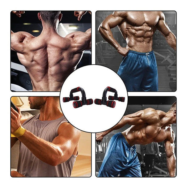 U-shaped Push-up Rack Fitness Equipment Hand Sponge Grip Muscle Training Push Up Bar Chest Home Gym Body Building