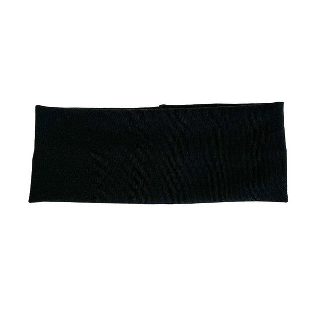 Solid Color Elastic Knitted Headband Athleisure