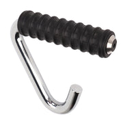 Fitness Handle Grip Silver C Shaped Universal Rubber Wrapped Training Pull Bar for Gym