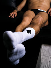 White Combed Cotton Sports Fitness Cotton Socks