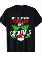 Looks Like A Cocktail Themed Christmas Fun T-shirt