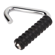 Fitness Handle Grip Silver C Shaped Universal Rubber Wrapped Training Pull Bar for Gym