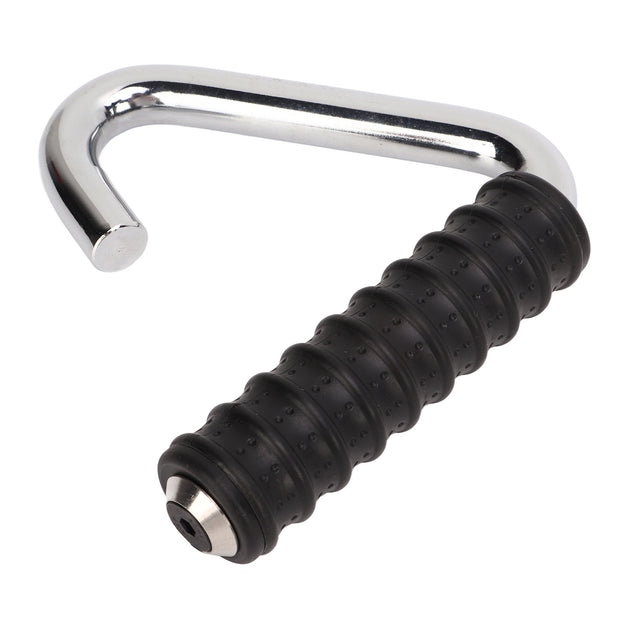 Fitness Handle Grip Silver C Shaped Universal Rubber Wrapped Training Pull Bar for Gym
