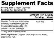 Premium Cordyceps Mushroom Immune Boost, Energy, And Recovery Support